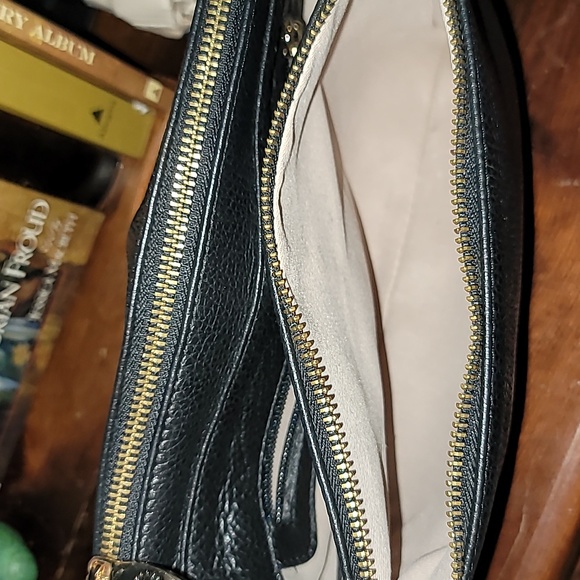 Valentina Black Pebbled Leather Convertible Bag | Crossbody Clutch Shoulder Hand - Picture 8 of 12